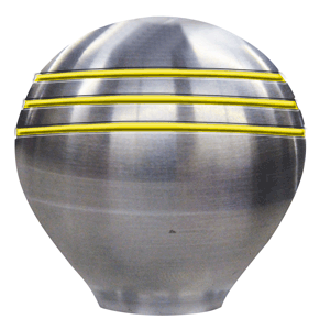 SCHMITT MARINE THROTTLE KNOB, 1-1/2", GOLD GROOVES