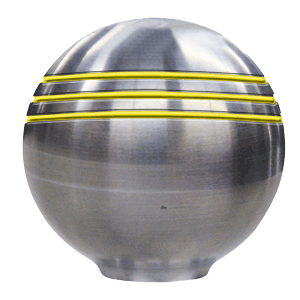 SCHMITT MARINE THROTTLE KNOB, 1-7/8", GOLD GROOVES