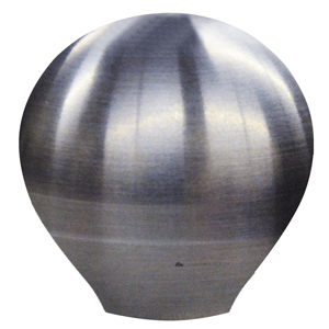 SCHMITT MARINE SHIFT KNOB, 1-1/2", SMOOTH STAINLESS STEEL FINISH