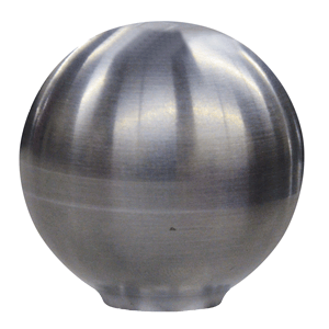 SCHMITT MARINE SHIFT KNOB, 1-7/8", SMOOTH STAINLESS STEEL FINISH