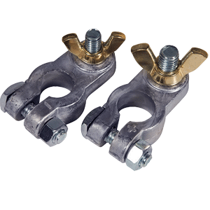 ANCOR LEAD BATTERY TERMINAL, 5/16" & 3/8" STUD, POSITIVE & NEGATIVE COMBO