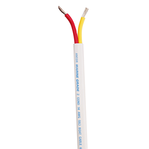 ANCOR SAFETY DUPLEX CABLE, 16/2, 2X1MM2, RED/YELLOW, SOLD BY THE FOOT