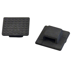 WELD MOUNT AT-3B SMALL BLACK NYLON WIRE TIE MOUNT, QTY. 100