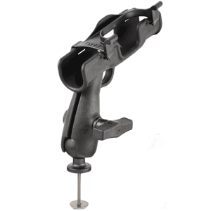 RAM MOUNT RAM-ROD 2007 FLY ROD JR. FISHING ROD HOLDER W/5 SPOT MOUNTING BASE ADAPTER