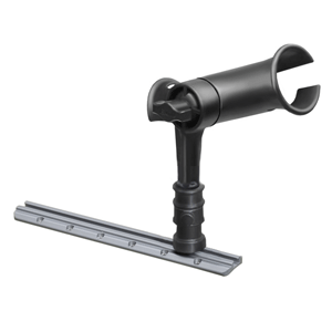 RAM MOUNT RAM TUBE JR. ROD HOLDER W/ 4" POST & ADAPT-A-POST TRACK MOUNTING BASE