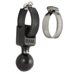 RAM MOUNT 1.5" BALL BASE W/STRAP 0.5", 2" DIAMETER