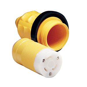 MARINCO 305CRCN.VPK 30A FEMALE CONNECTOR W/COVER & RINGS