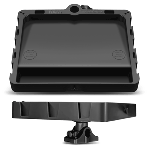 RAM MOUNT STACK-N-STOW BAIT BOARD W/COMBINATION BULKHEAD/FLAT SURFACE BASE & PLUNGER