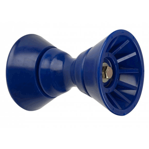 CE SMITH 4" BOW BELL ROLLER ASSEMBLY, BLUE TPR