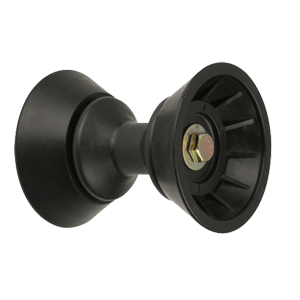 CE SMITH 3" BOW BELL ROLLER ASSEMBLY, BLACK TPR