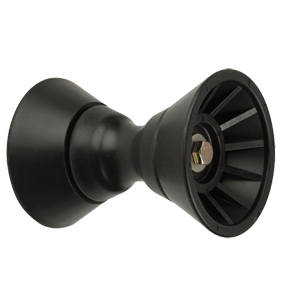 CE SMITH 4" BOW BELL ROLLER ASSEMBLY, BLACK TPR