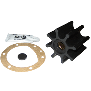 JABSCO IMPELLER KIT, 8 BLADE, NEOPRENE, 2-9/16" DIAMETER X 2" W, 5/8" SHAFT DIAMETER