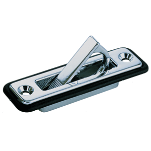 PERKO SPRING LOADED FLUSH PULL, CHROME PLATED ZINC, 3/4" X 3-1/4"