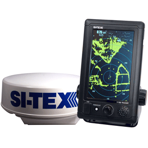 SITEX T-760 COMPACT COLOR RADAR W/4KW 18" DOME, 7" TOUCHSCREEN