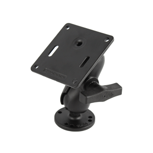 RAM MOUNT 3.625" VESA PLATE W/75 X 75MM HOLE PATTERN AND SHORT ARM SURFACE MOUNT