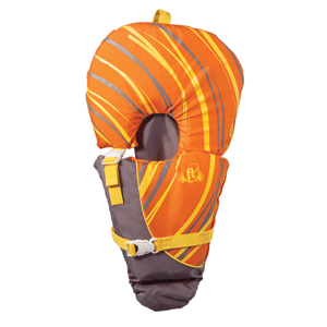 FULL THROTTLE BABY-SAFE VEST, INFANT TO 30LBS, ORANGE/GREY