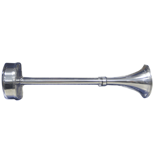 SCHMITT MARINE STANDARD SINGLE TRUMPET HORN, 12V, STAINLESS EXTERIOR