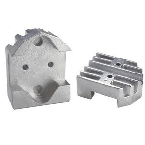 TECNOSEAL GIMBAL BLOCK ANODE, ZINC FINNED