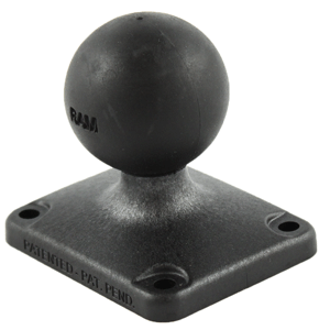 RAM MOUNT 2" X 2.5" RECTANGLE COMPOSITE BASE W/1.5" BALL
