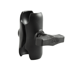 RAM MOUNT COMPOSITE SHORT DOUBLE SOCKET ARM F/1.5" BALL BASE