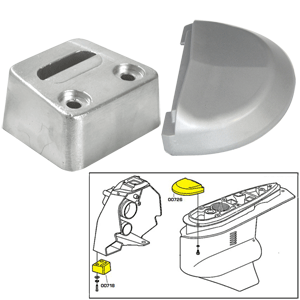 TECNOSEAL ANODE KIT W/HARDWARE, VOLVO SX, MAGNESIUM