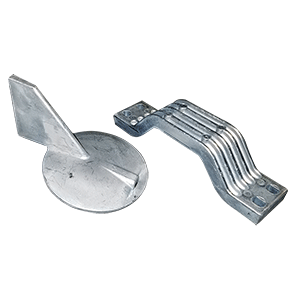 TECNOSEAL ANODE KIT W3/HARDWARE, YAMAHA 150-200HP LEFT HAND ROTATION, ZINC