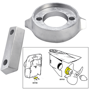 TECNOSEAL ANODE KIT W/HARDWARE, VOLVO 290, ALUMINUM