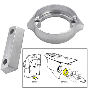 TECNOSEAL ANODE KIT W/HARDWARE, VOLVO DUO-PROP 290, MAGNESIUM