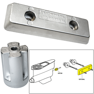 TECNOSEAL ANODE KIT, VOLVO IPS, ZINC/ALUMINUM