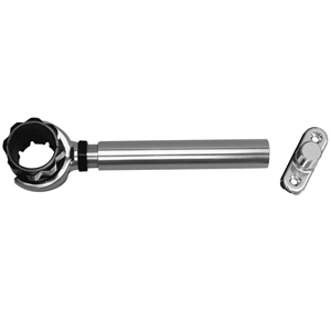 RUPP THREADED ANTENNA SUPPORT W/6" PIPE MOUNT & 1.5" COLLAR