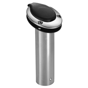 ATTWOOD STANDARD SERIES ROD HOLDER, 15-DEG, BLACK INSERT