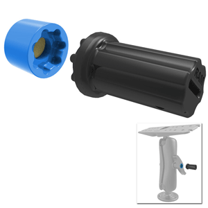 RAM MOUNT MIXED COMBINATION PIN-LOCK SECURITY NUT & KEY KNOB F/2.25"/3.38" DIAMETER D/E SIZE ARMS