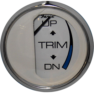 FARIA CHESAPEAKE WHITE SS 2" TRIM GAUGE (J/E/SUZUKI OUTBOARD)