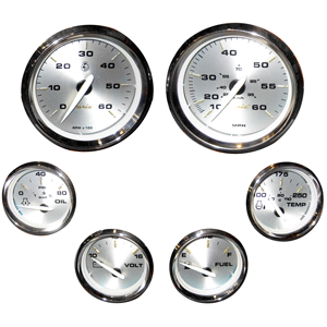 FARIA KRONOS BOXED SET OF 6 GAUGES F/ INBOARD MOTORS