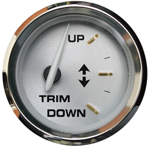 FARIA KRONOS 2" TRIM GAUGE (MERCURY / MARINER / MERCRUISER / VOLVO DP / YAMAHA-2001 AND NEWER)
