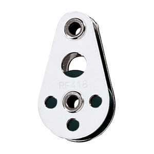 RONSTAN WIRE BLOCK, TUBULAR RIVET HEAD W/NYLATRON SHEAVE, 25MM (1") SHEAVE DIAMETER
