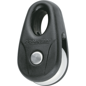 RONSTAN KITE BLOCK, BLACK W/WHITE SHEAVE (PAIR)