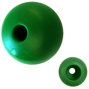 RONSTAN PARREL BEAD, 32MM (1-1/4") OD, GREEN, (SINGLE)