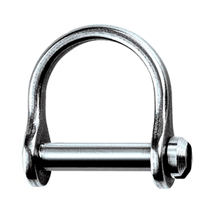RONSTAN WIDE DEE SHACKLE, 1/8" PIN, 15/32"L X 11/32"W