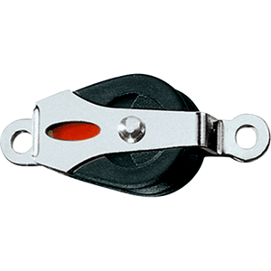 RONSTAN SERIES 20 BALL BEARING BLOCK, SINGLE, CHEEK RIVET MOUNT