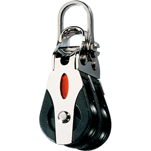 RONSTAN SERIES 20 BALL BEARING BLOCK, DOUBLE, 2-AXIS SHACKLE HEAD