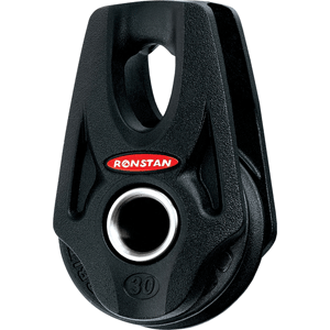 RONSTAN SERIES 30 BALL BEARING ORBIT BLOCK, SINGLE, BECKET, LASHING HEAD