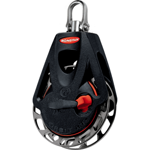 RONSTAN SERIES 55 RATCHET ORBIT BLOCK, SINGLE, SWIVEL HEAD, AUTO & MANUAL