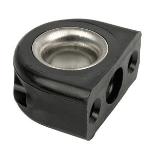 RONSTAN FAIRLEAD, STAINLESS STEEL LINED, 14MM (9/16") ID, BLACK