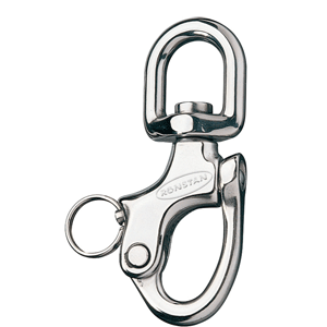 RONSTAN SNAP SHACKLE, SMALL SWIVEL BAIL, 92MM (3-5/8") LENGTH