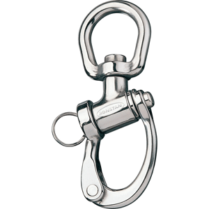 RONSTAN TRUNNION SNAP SHACKLE, LARGE SWIVEL BAIL, 122MM (4-3/4") LENGTH