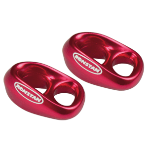 RONSTAN SHOCK, 3/16" LINE, 1/4" WEBBING, RED, PAIR