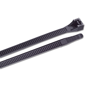 ANCOR 15" UV BLACK HEAVY DUTY CABLE ZIP TIES, 25 PACK