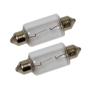 PERKO DOUBLE ENDED FESTOON BULBS, 12V, 15W, .97A, PAIR