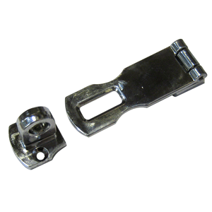 PERKO SWIVEL EYE HASP, 3", CHROME PLATED ZINC